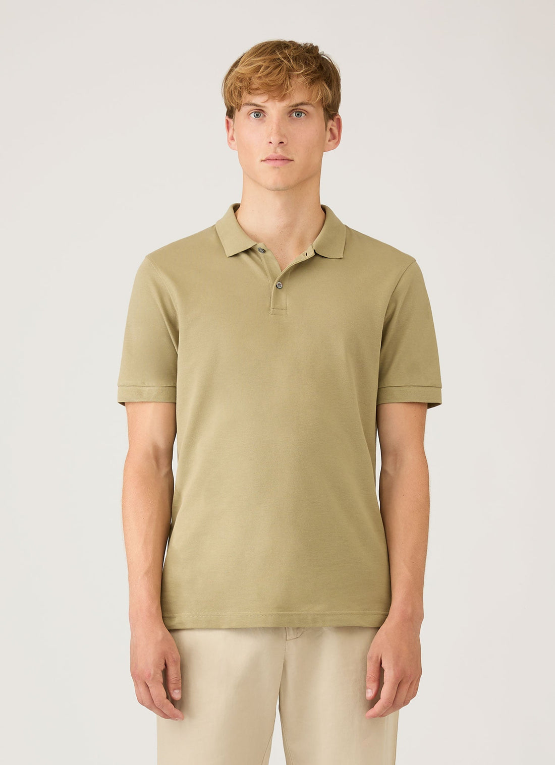 Men's Piqué Polo Shirt in Pistachio