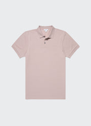 Men's Piqué Polo Shirt in Pale Pink