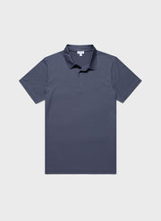 Men's Jersey Classic Polo Shirt in Slate Blue