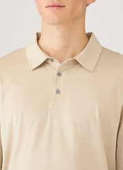 Men's Long Sleeve Classic Jersey Polo Shirt in Hazelwood