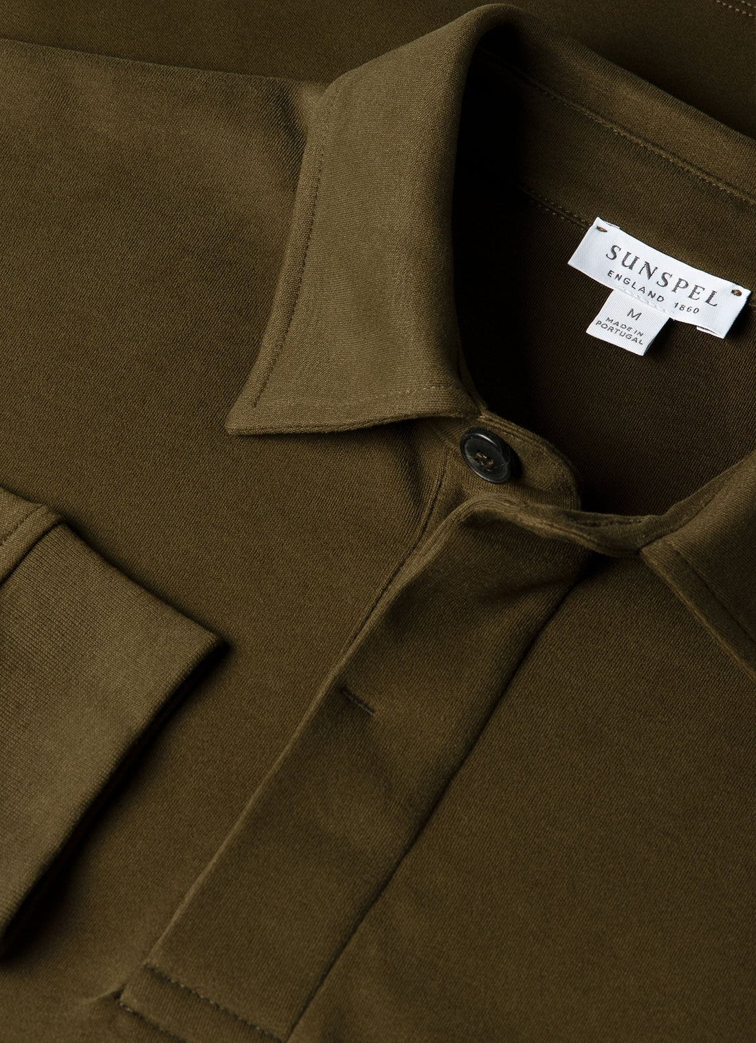 Men's Heavyweight Rugby Polo Shirt in Loden Green
