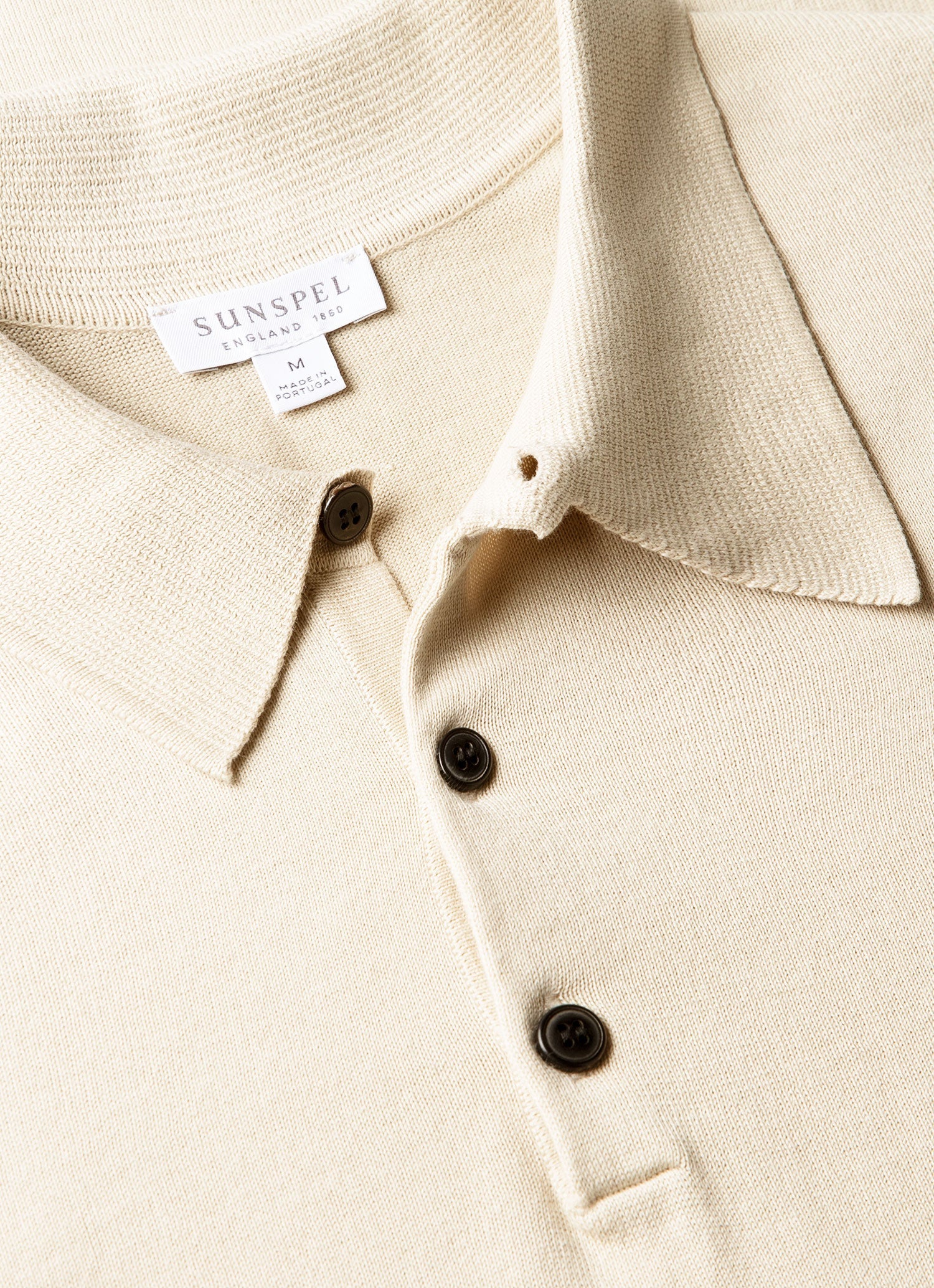 Men's Sea Island Cotton Knit Polo Shirt in Hazelwood