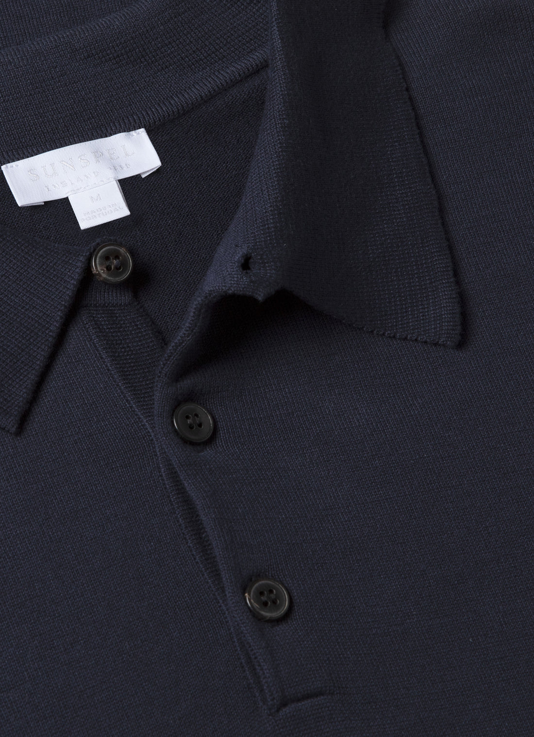 Sea Island Cotton Knit Polo Shirt