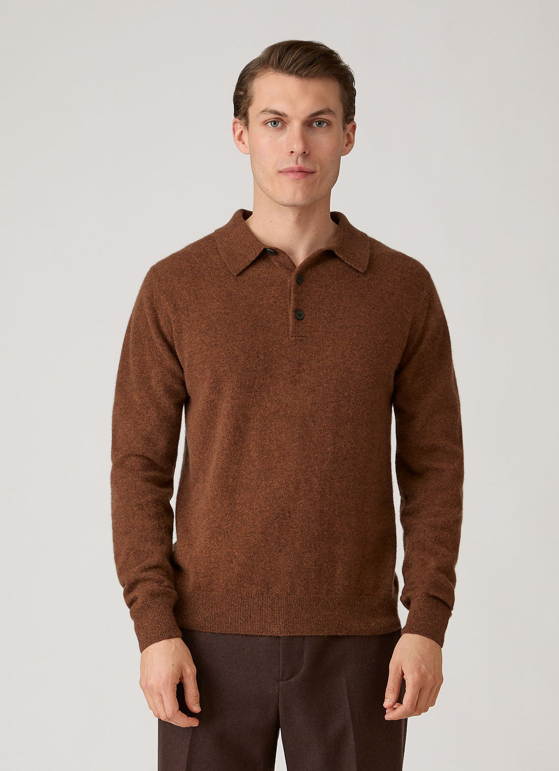 Cashmere Knitted Polo Shirt