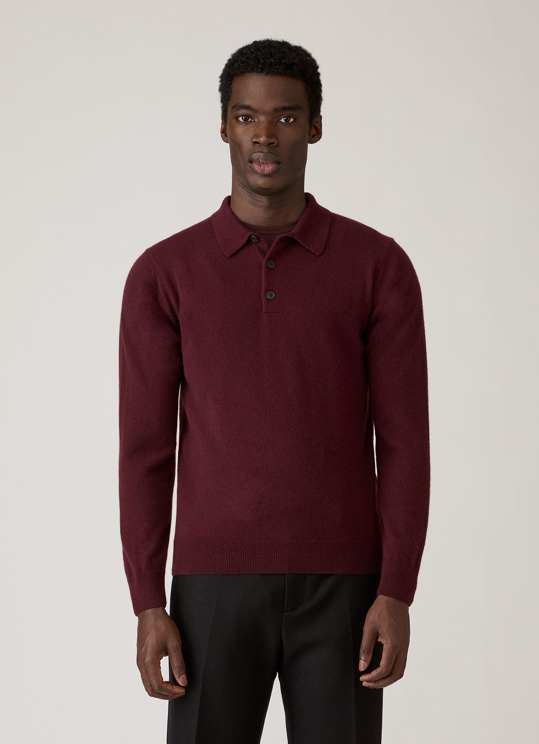 Cashmere Knitted Polo Shirt