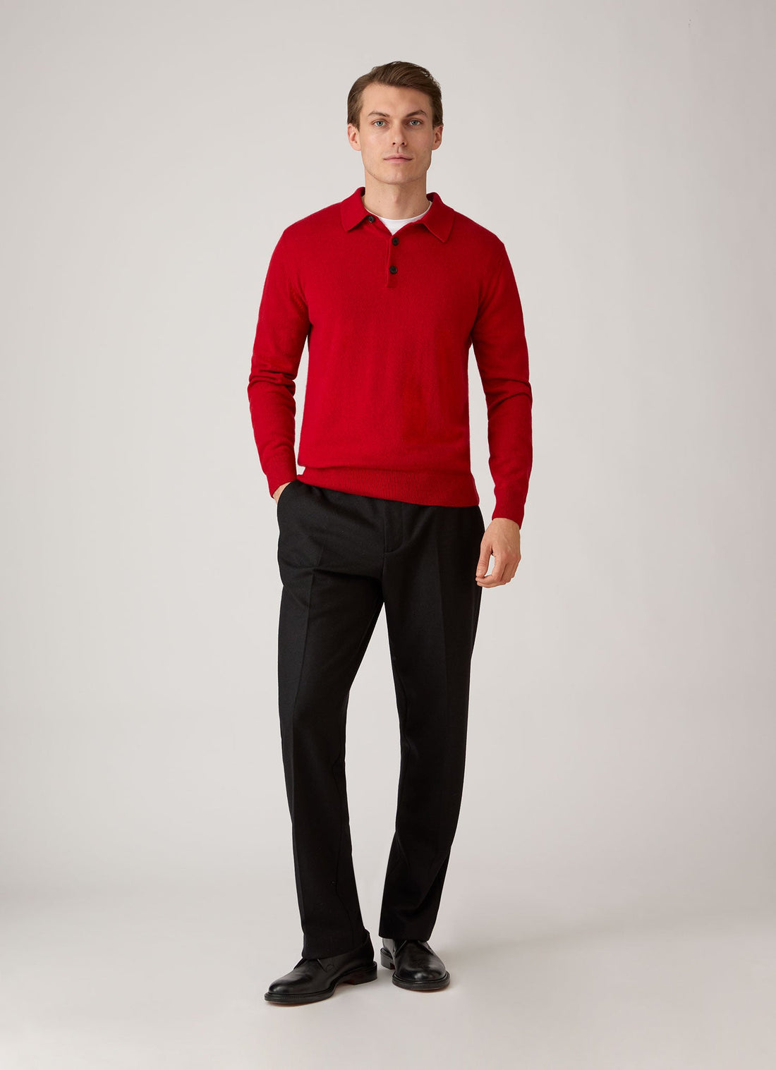 Cashmere Knitted Polo Shirt