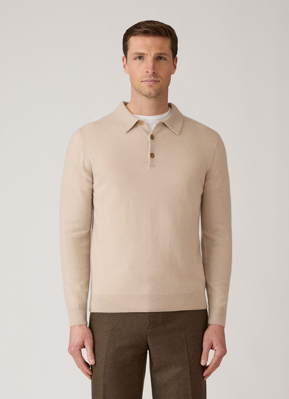 Cashmere Knitted Polo Shirt