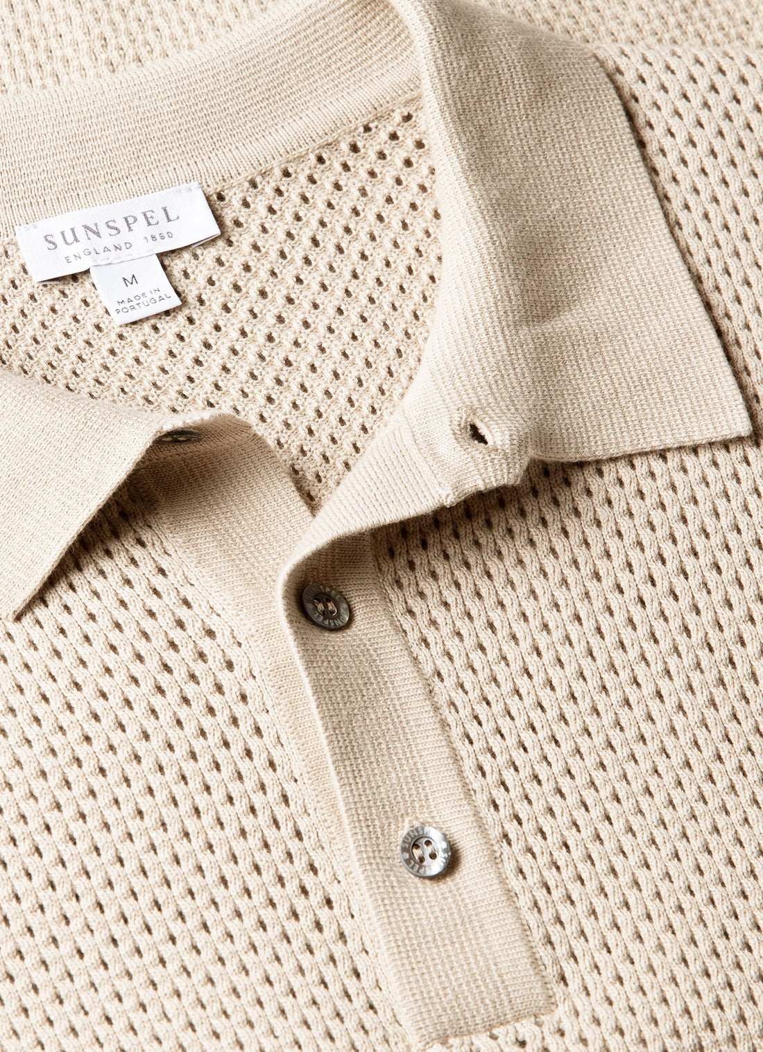 Men's Cotton Mesh Polo Shirt in Hazelwood