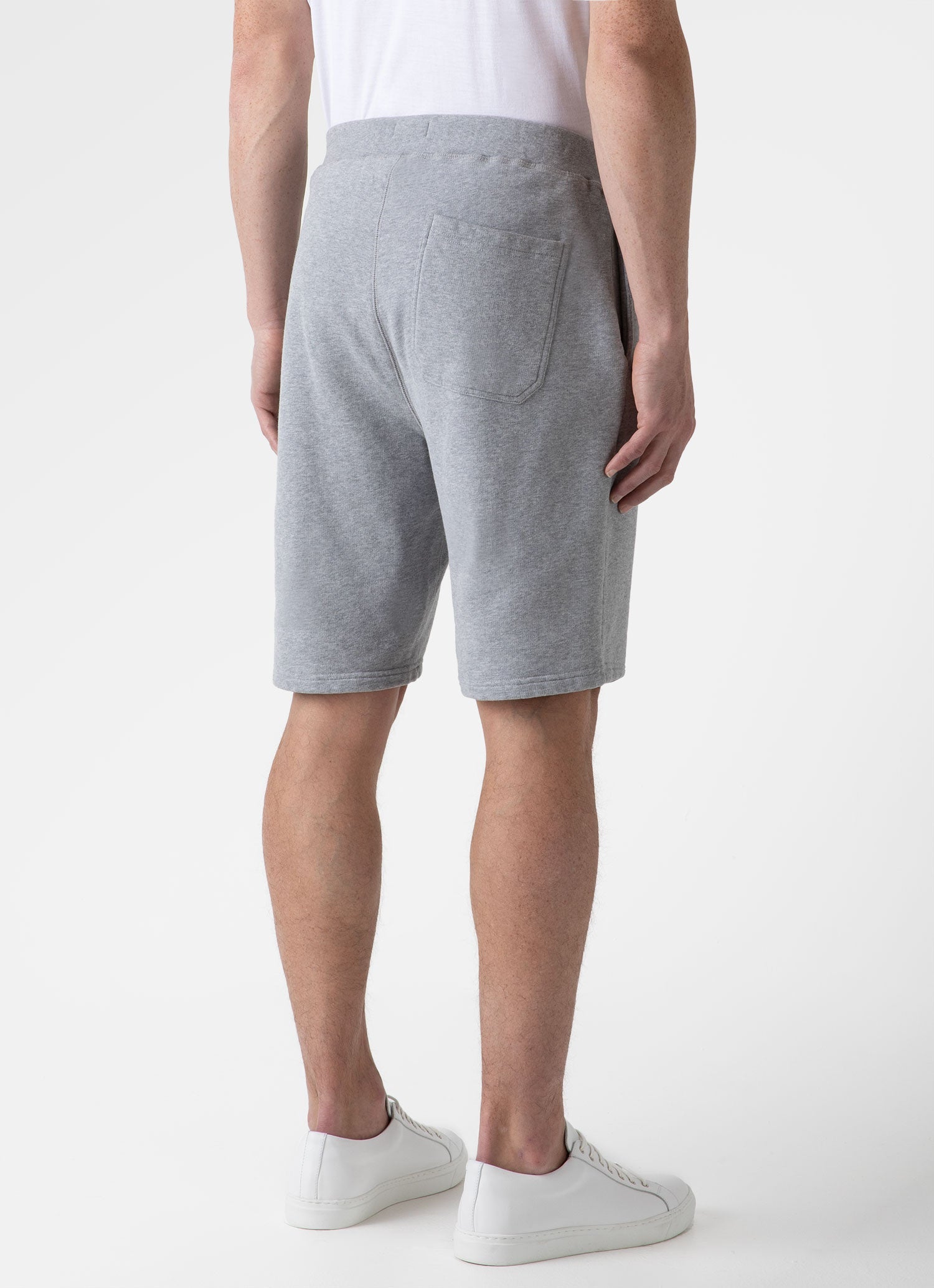 Men's Loopback Shorts in Grey Melange