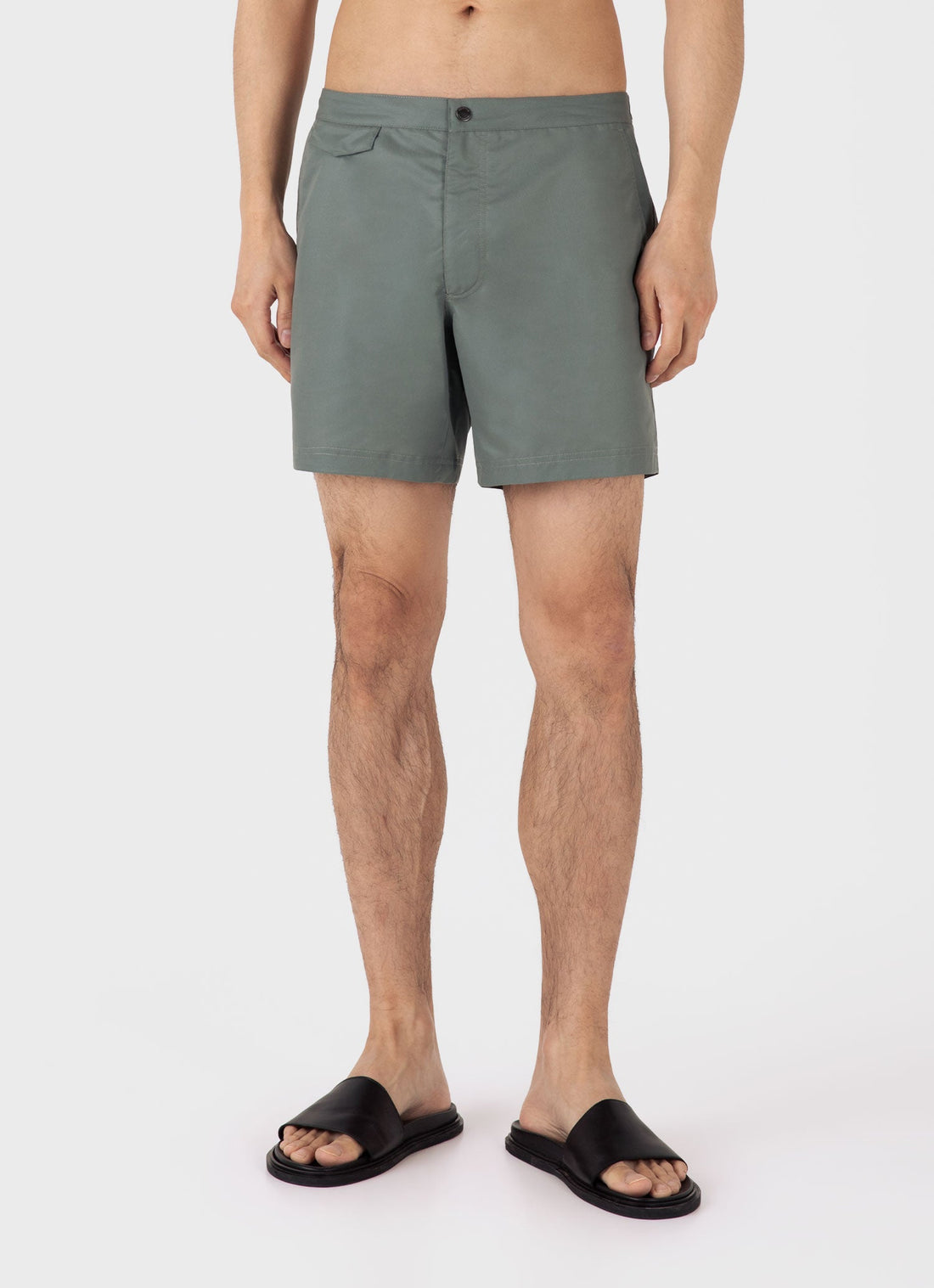 Men's Tailored Swim Shorts in Dusk Green