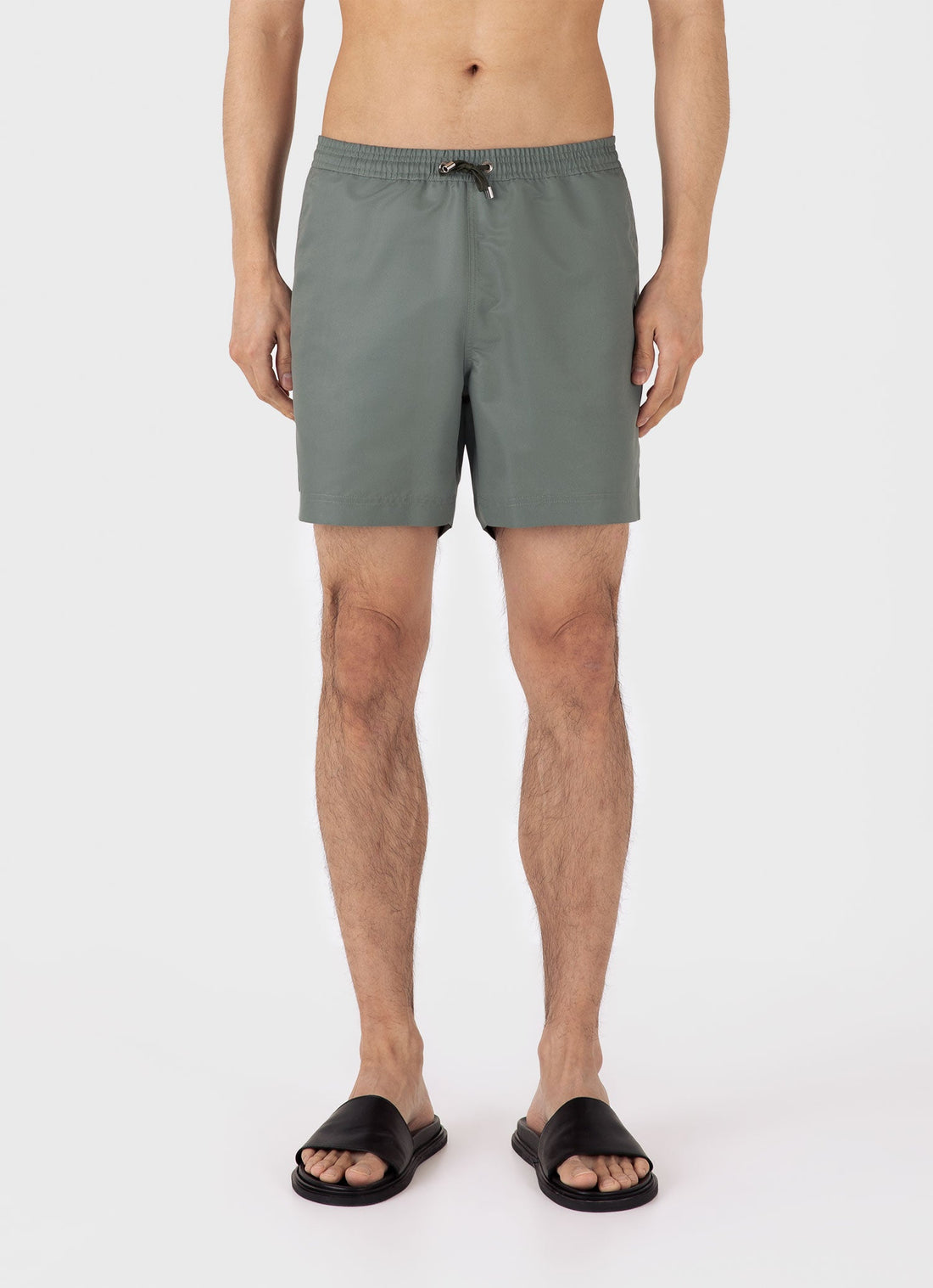 Men's Drawstring Swim Shorts in Dusk Green