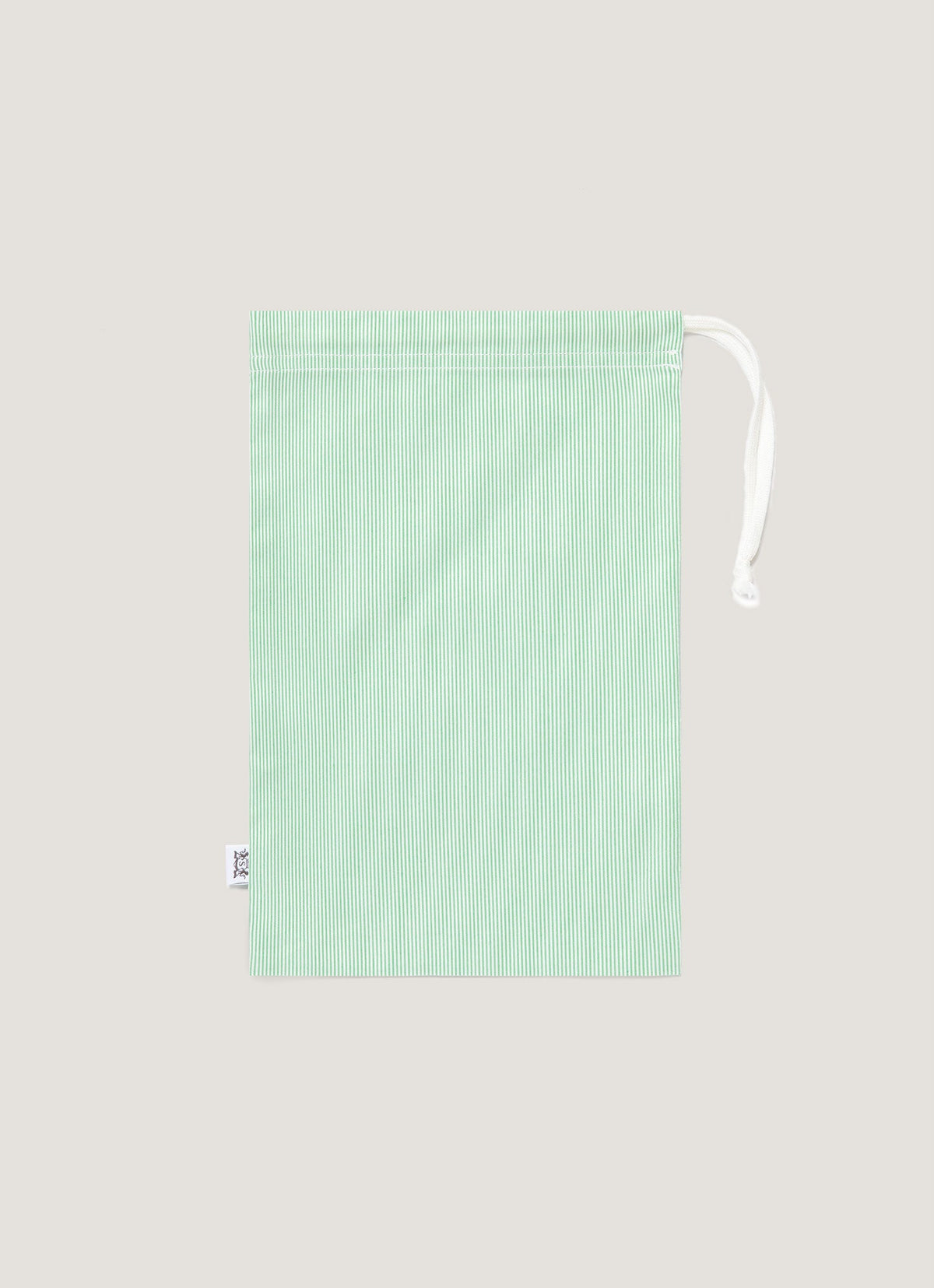 Men's Drawstring Swim Shorts in Bright Green/White