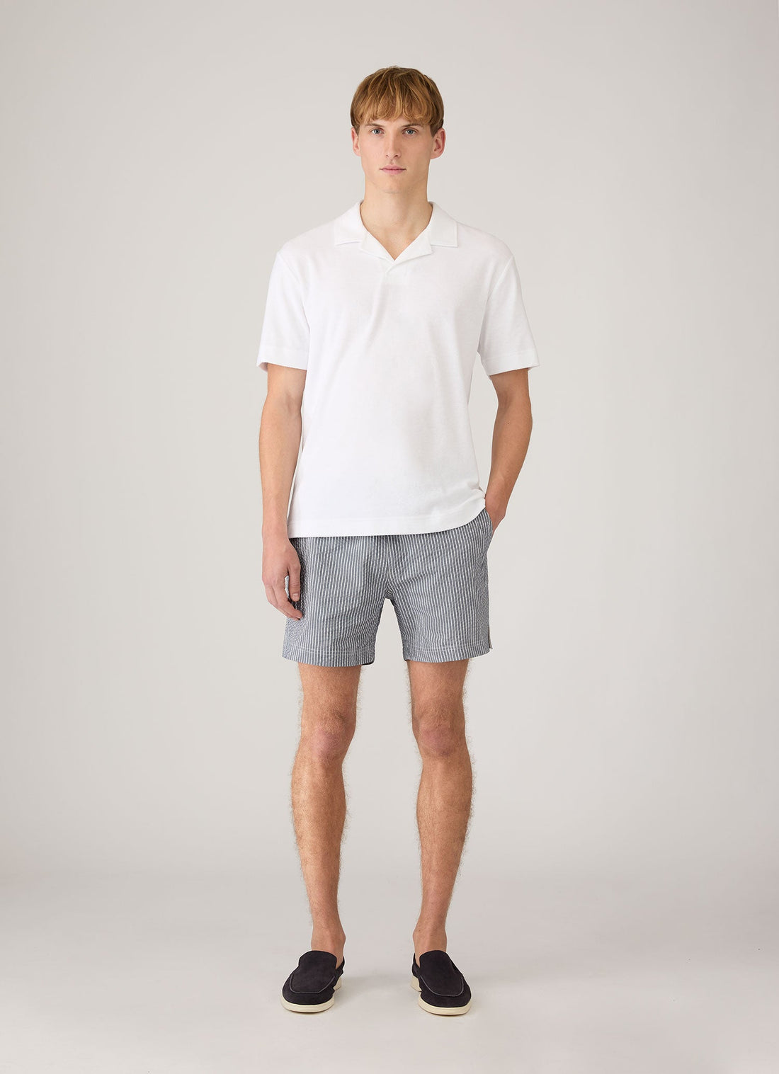Short de bain en seersucker