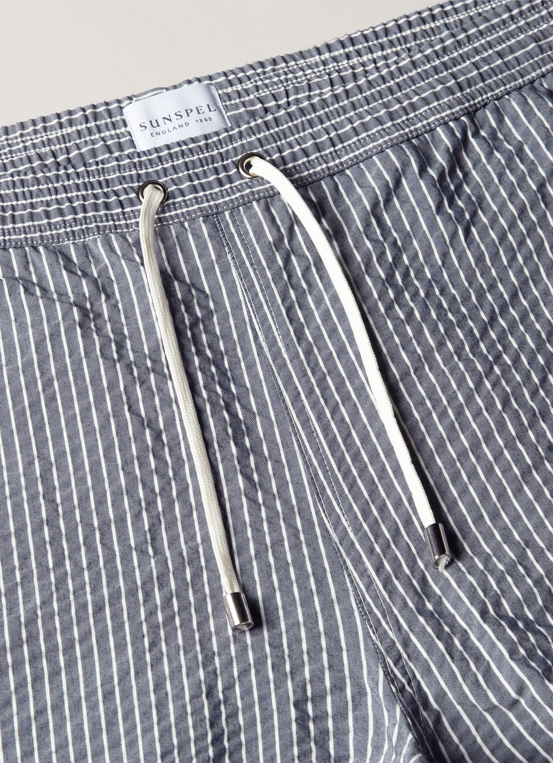 Short de bain en seersucker