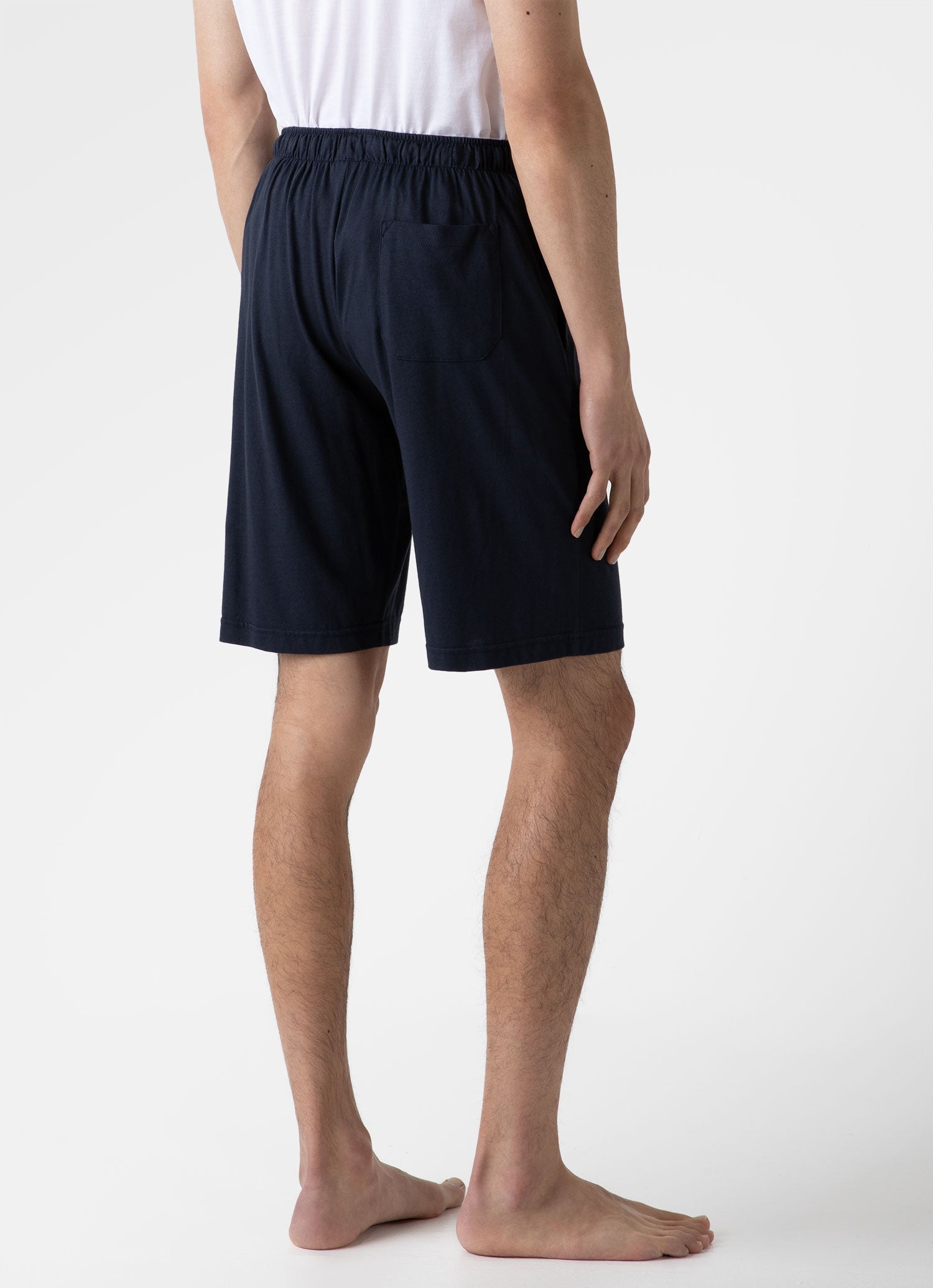 Men's Cotton Modal Lounge Shorts in Navy