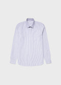 Men's Oxford Stripe Shirt in White/Navy Oxford Stripe
