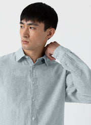 Men's Linen Shirt in Laurel