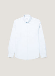 Men's Button Down Oxford Shirt in Light Blue/White