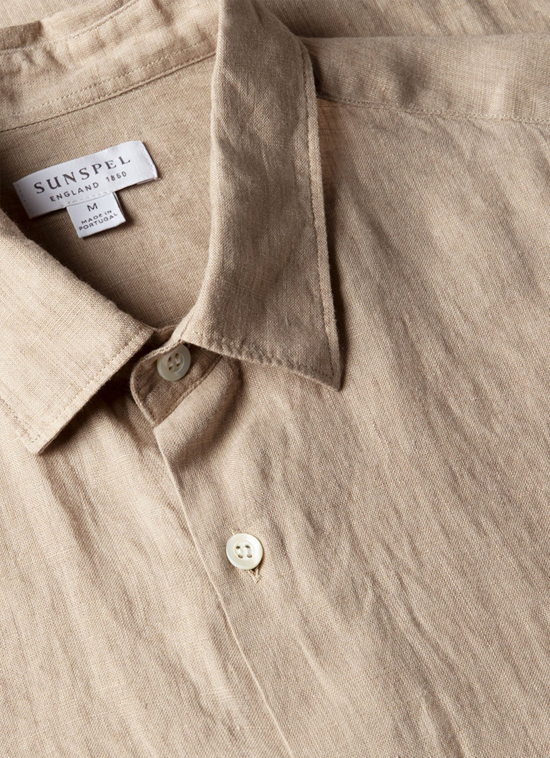 Chemise en lin à manches courtes