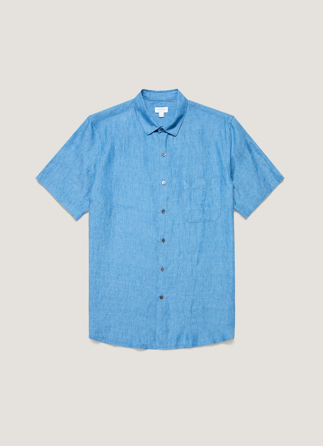 Chemise en lin à manches courtes