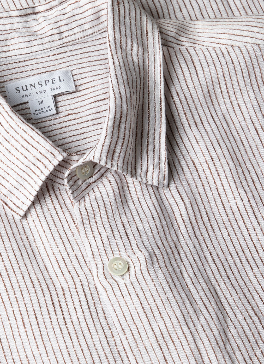 Chemise en lin à manches courtes