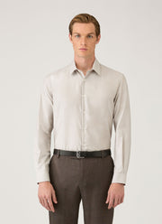 Men's Cotton Cashmere Shirt in Ash