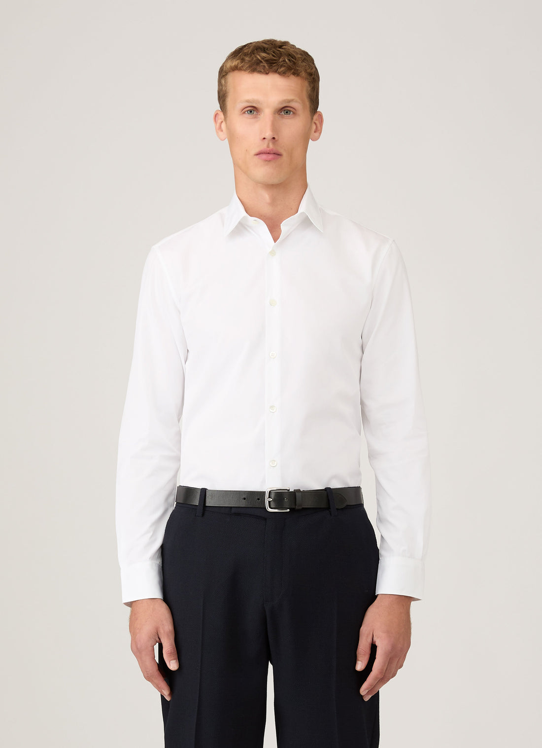 Men's Sea Island Cotton Shirt in White