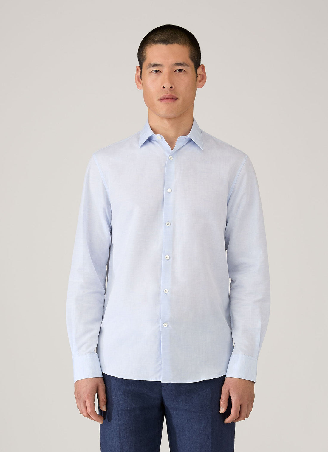 Sea Island Cotton Linen Shirt