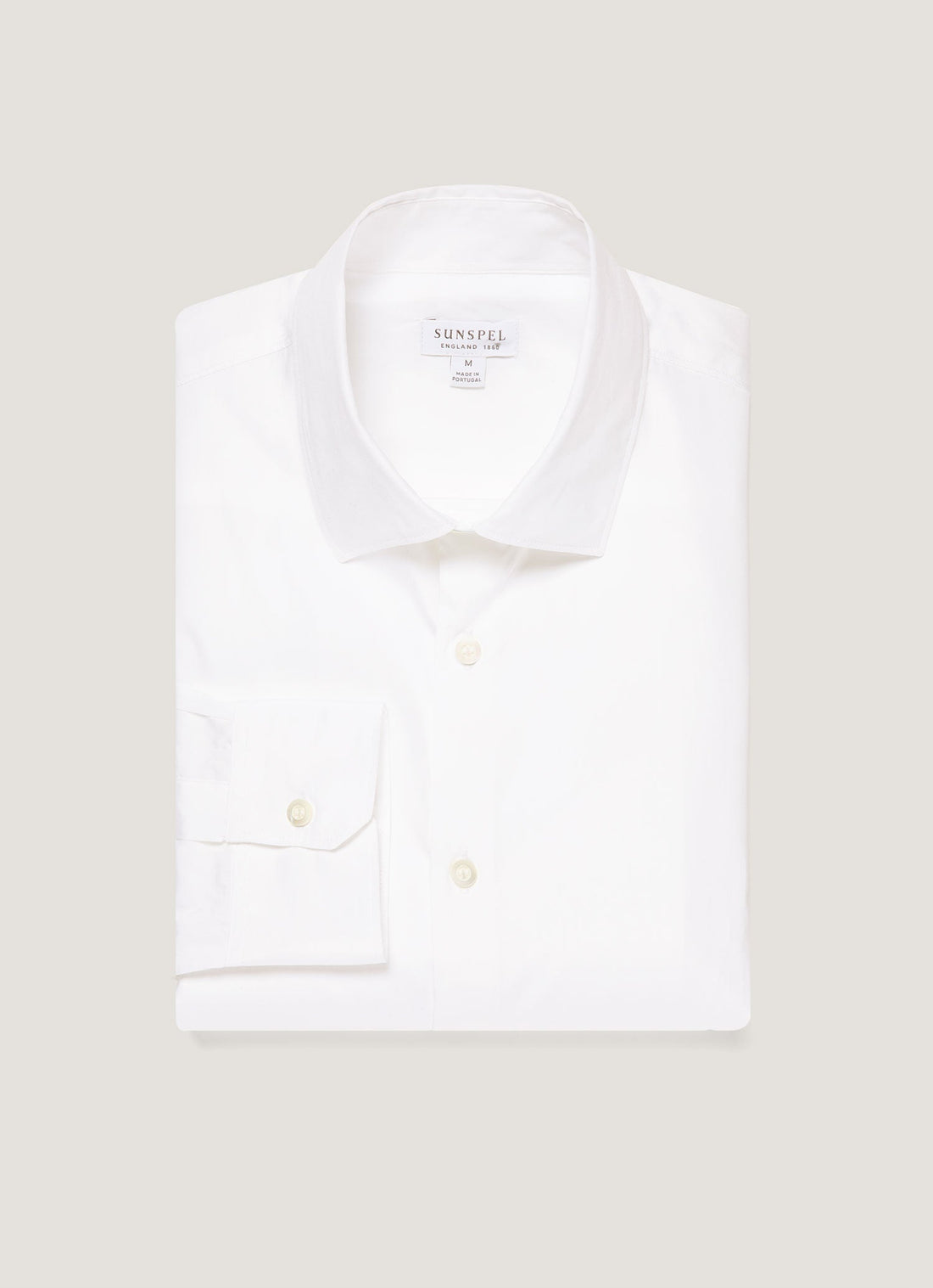 Men's Cutaway Collar Shirt in White