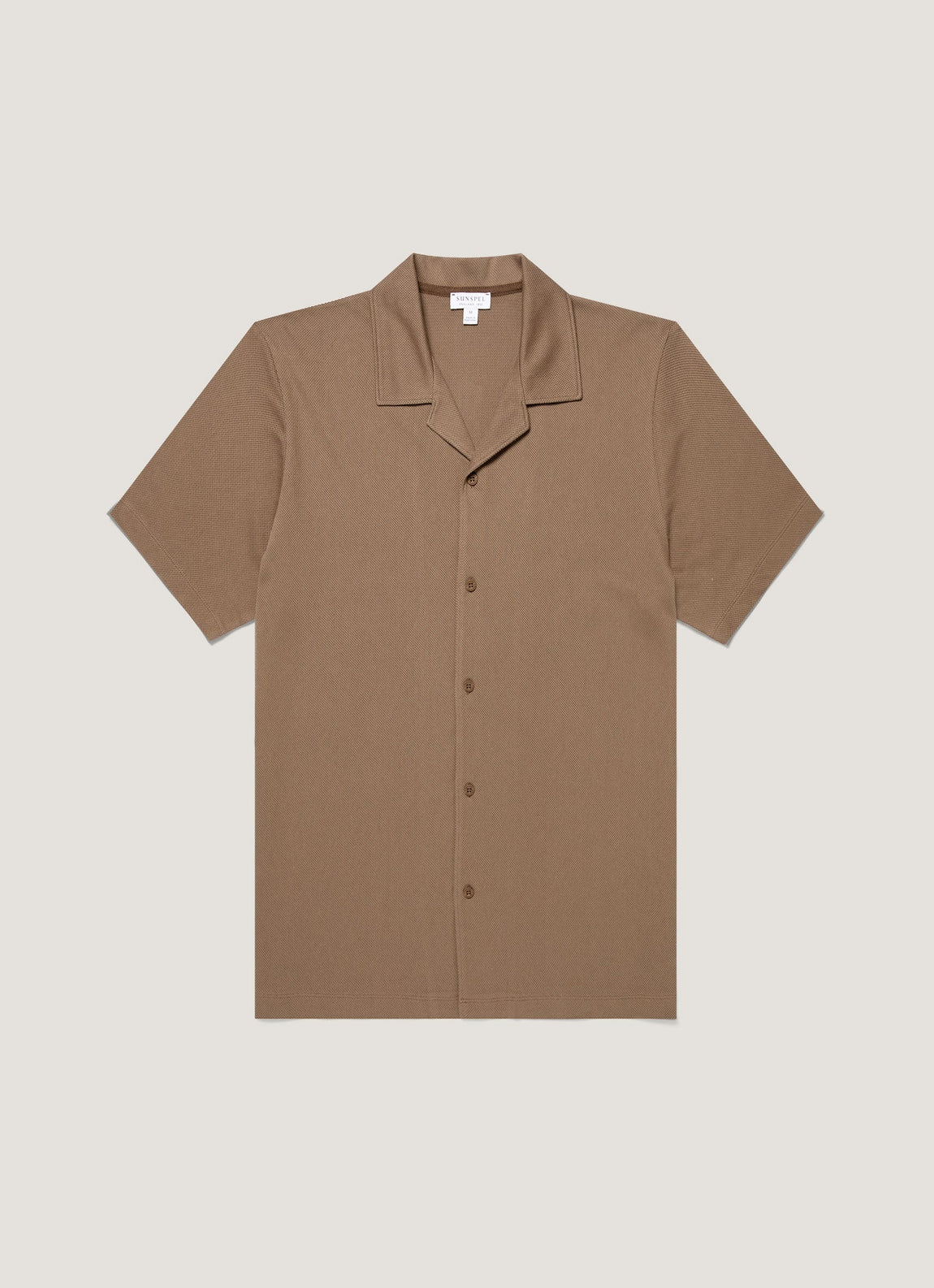 Men's Riviera Camp Collar Shirt in Dark Cedar