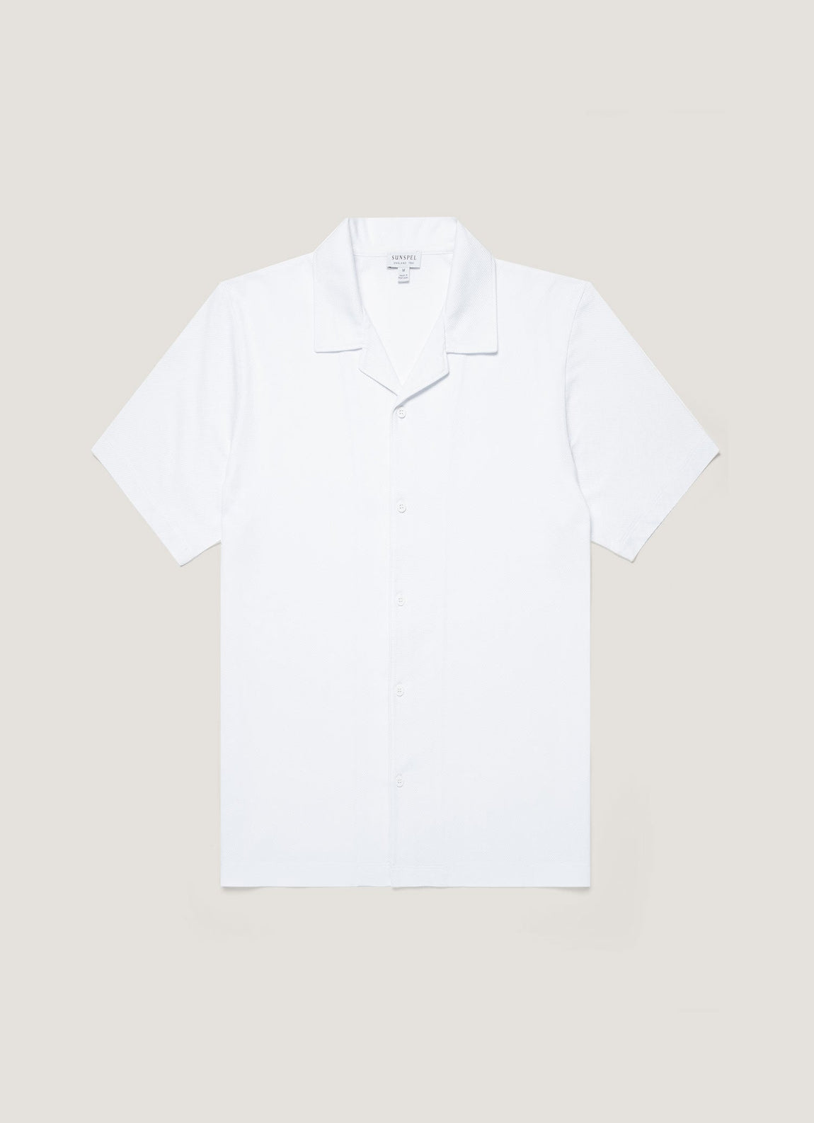 Men's Riviera Camp Collar Shirt in White