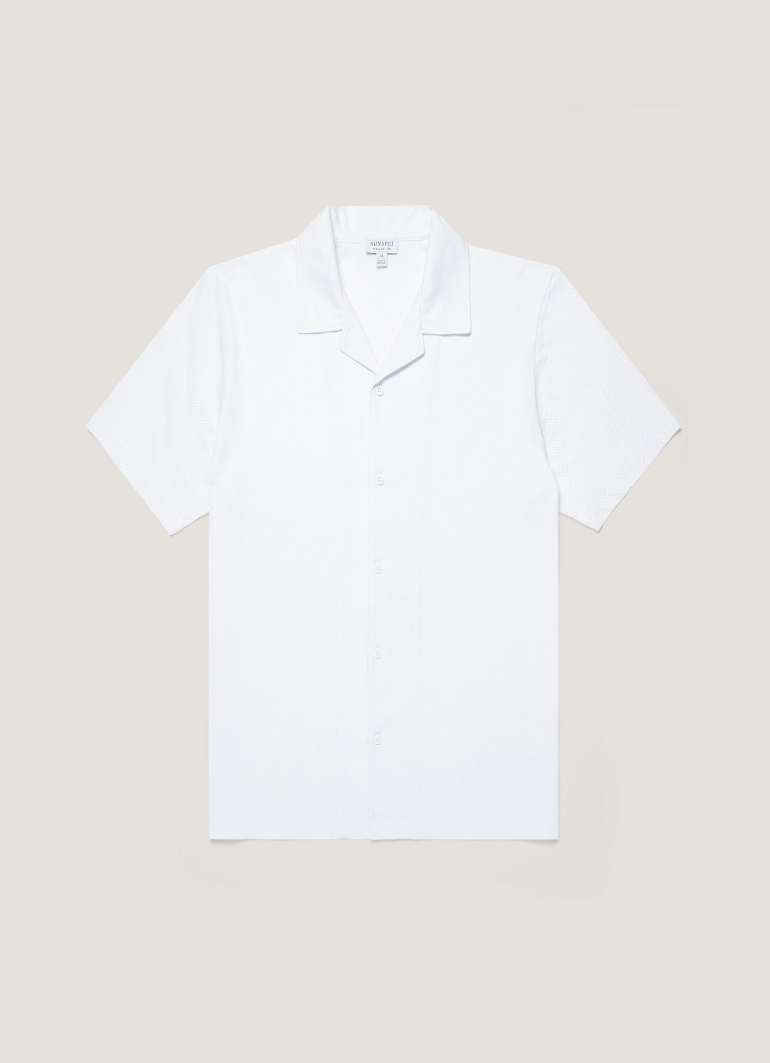 Men's Riviera Camp Collar Shirt in White