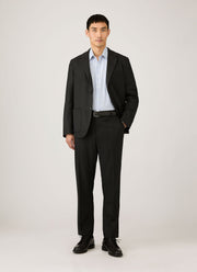 Men's Poplin Shirt in White/Blue/Navy