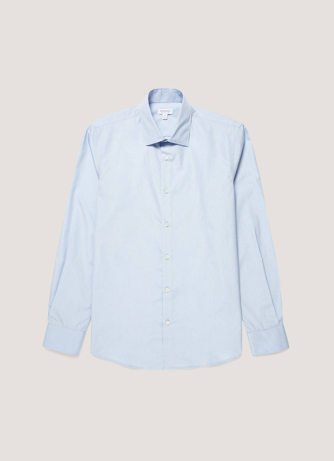 Men's Cotton Poplin Shirt in Light Blue