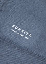 Men's Cotton Socks in Slate Blue