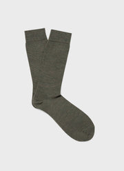 Men's Merino Wool Socks in Olive