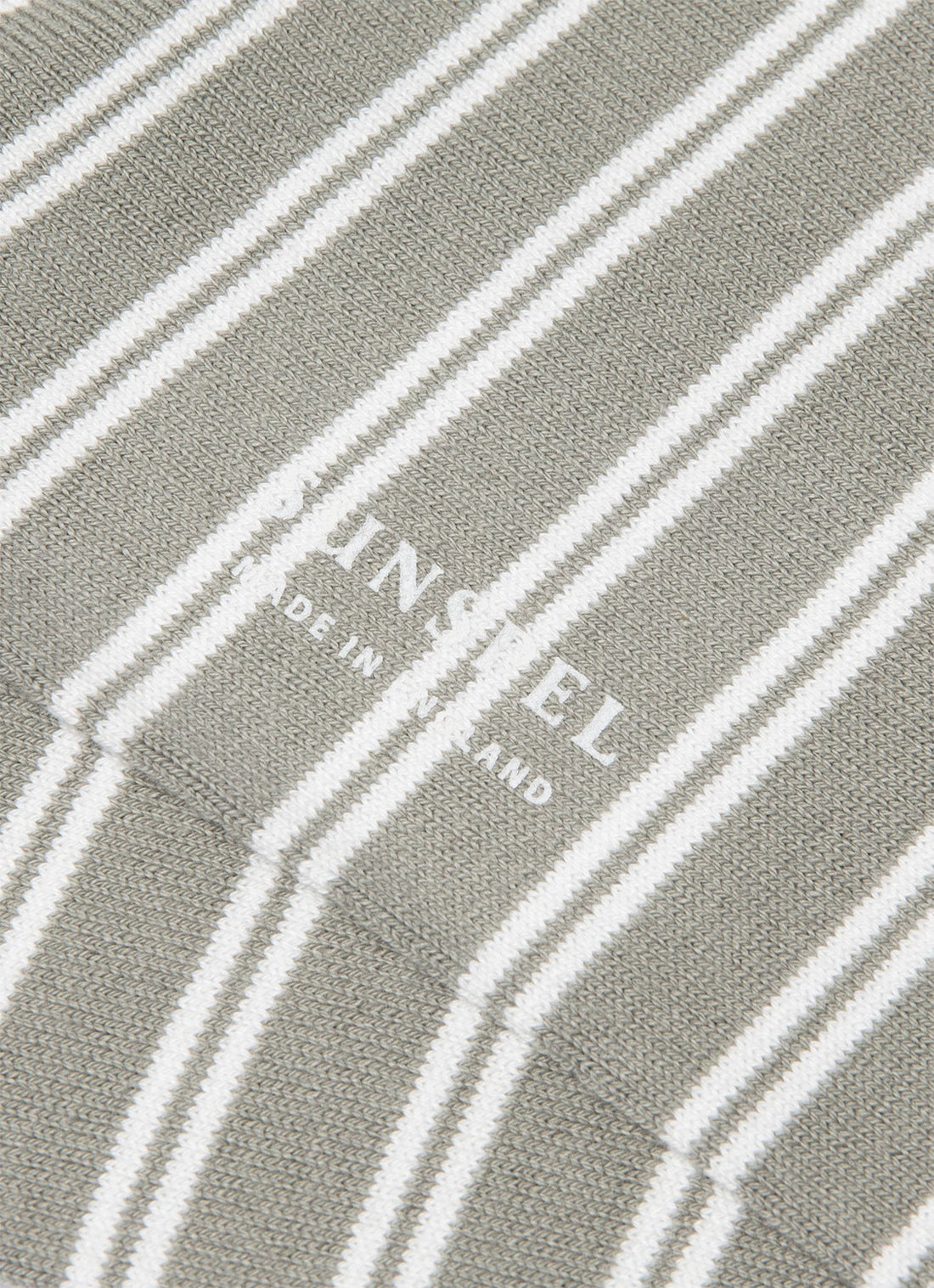 Men's Cotton Socks in Pastel Green/Ecru