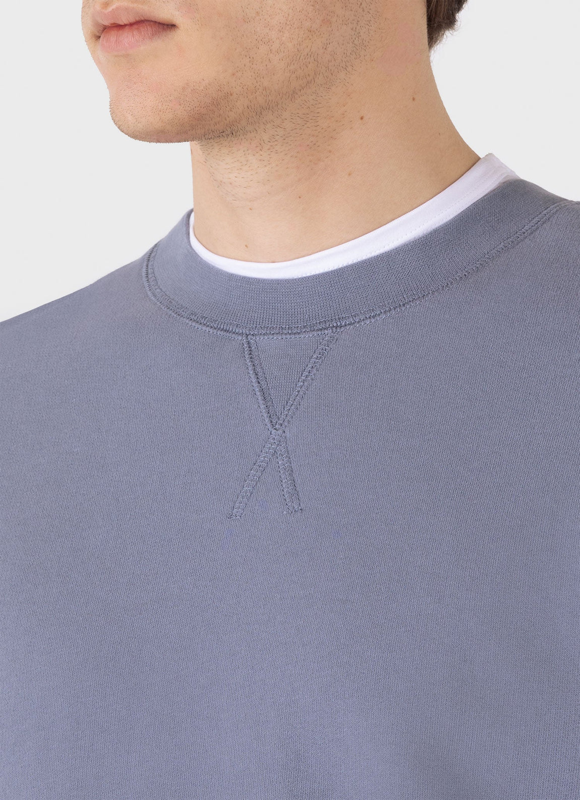 Men's Loopback Sweatshirt in Vintage Blue