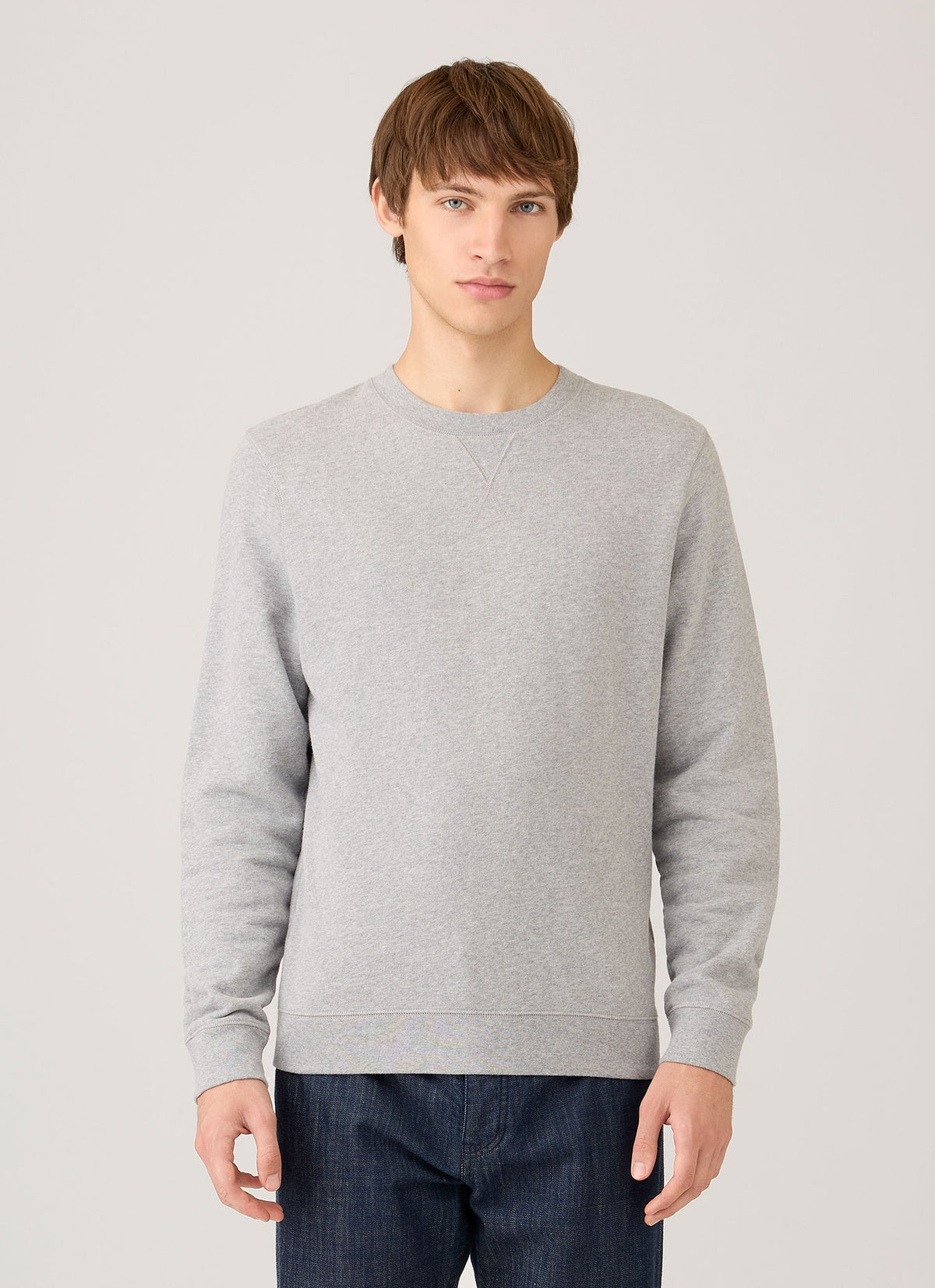 Men's Loopback Sweatshirt in Grey Melange