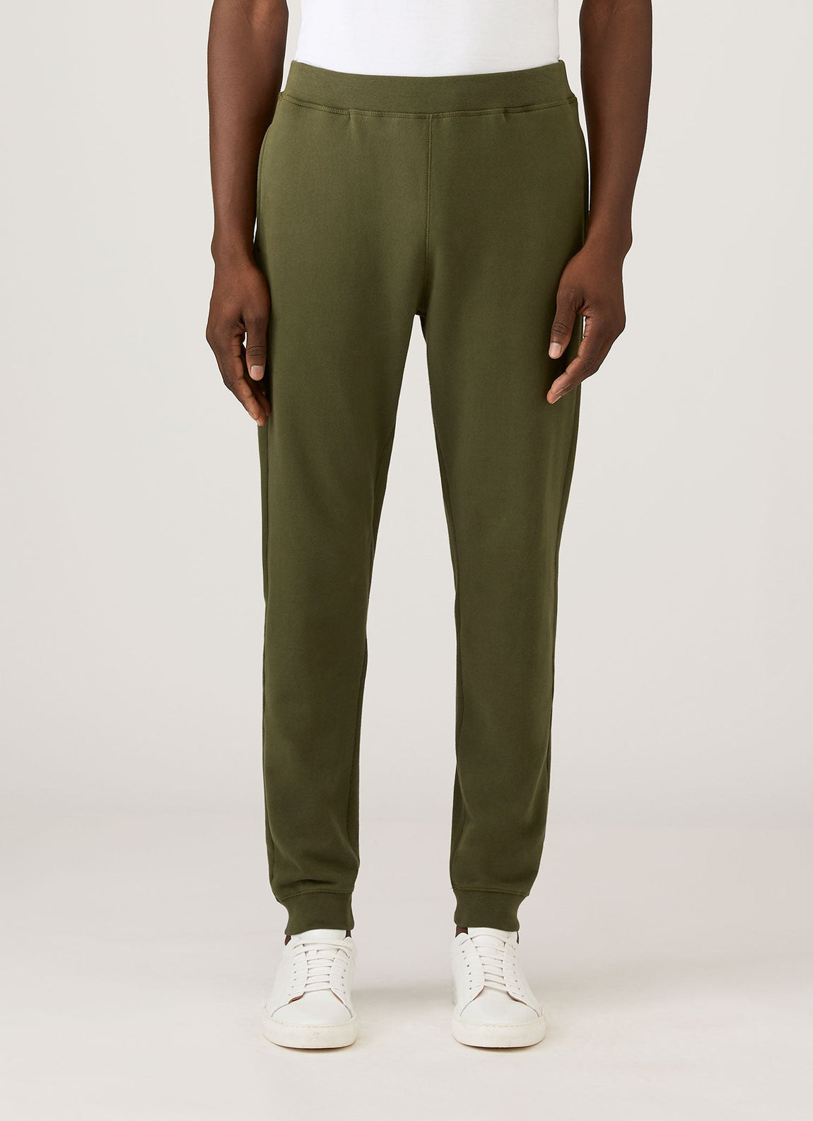 Men's Loopback Sweatpants in Deep Olive