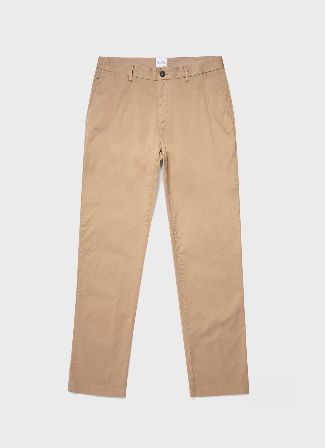 Men's Regular Fit Stretch Chino in Stone