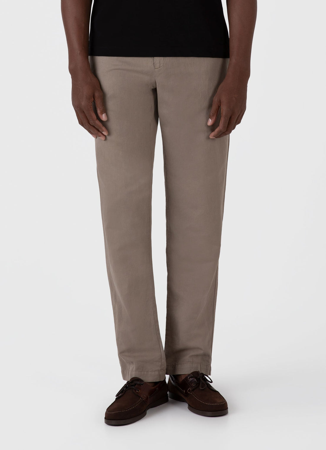 Men's Slim Fit Chino in Dark Stone