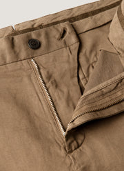 Men's Cotton Linen Two-Piece Suit in Dark Cedar