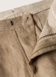 Men's Linen Two-Piece Suit in Dune Melange