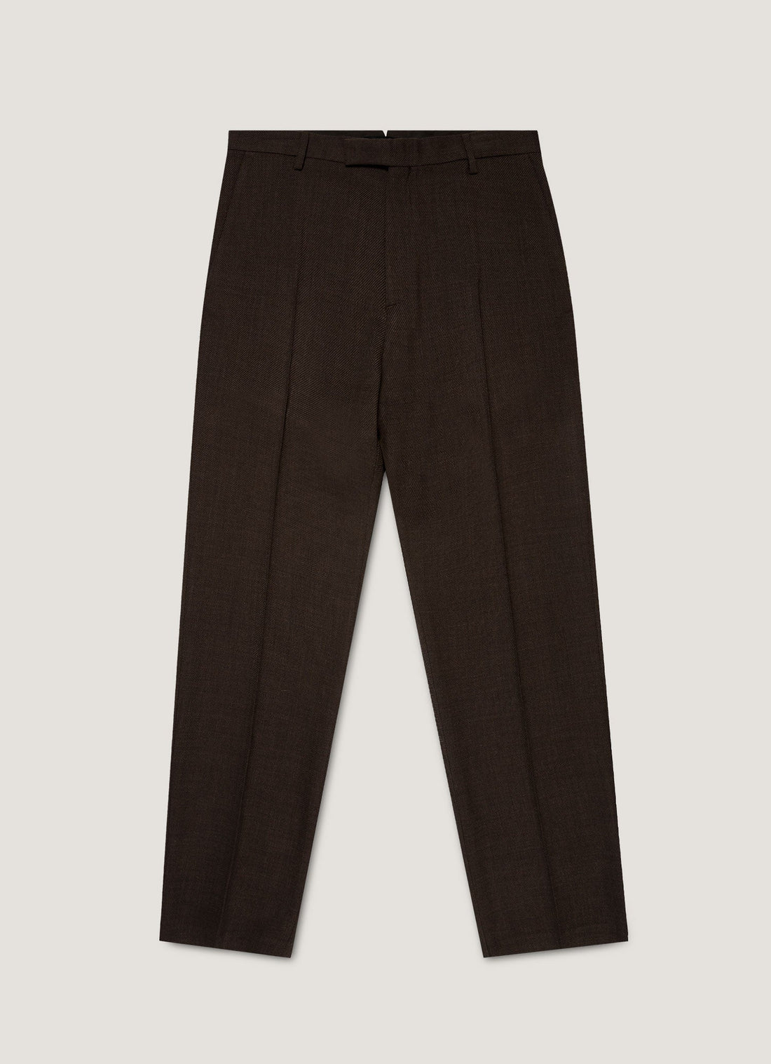 Men's Textured Wool Trouser in Navy
