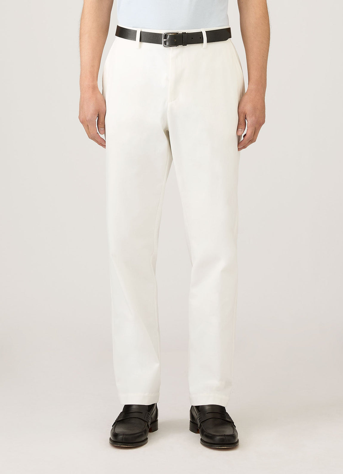 Men's Cotton Drill Trouser in Warm White