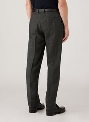 Men's Linen Trouser in Forest