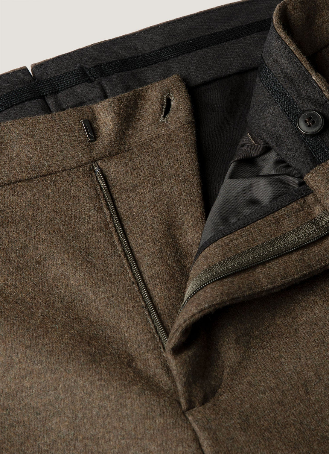 Men's Boiled Wool Trouser in Loden Green