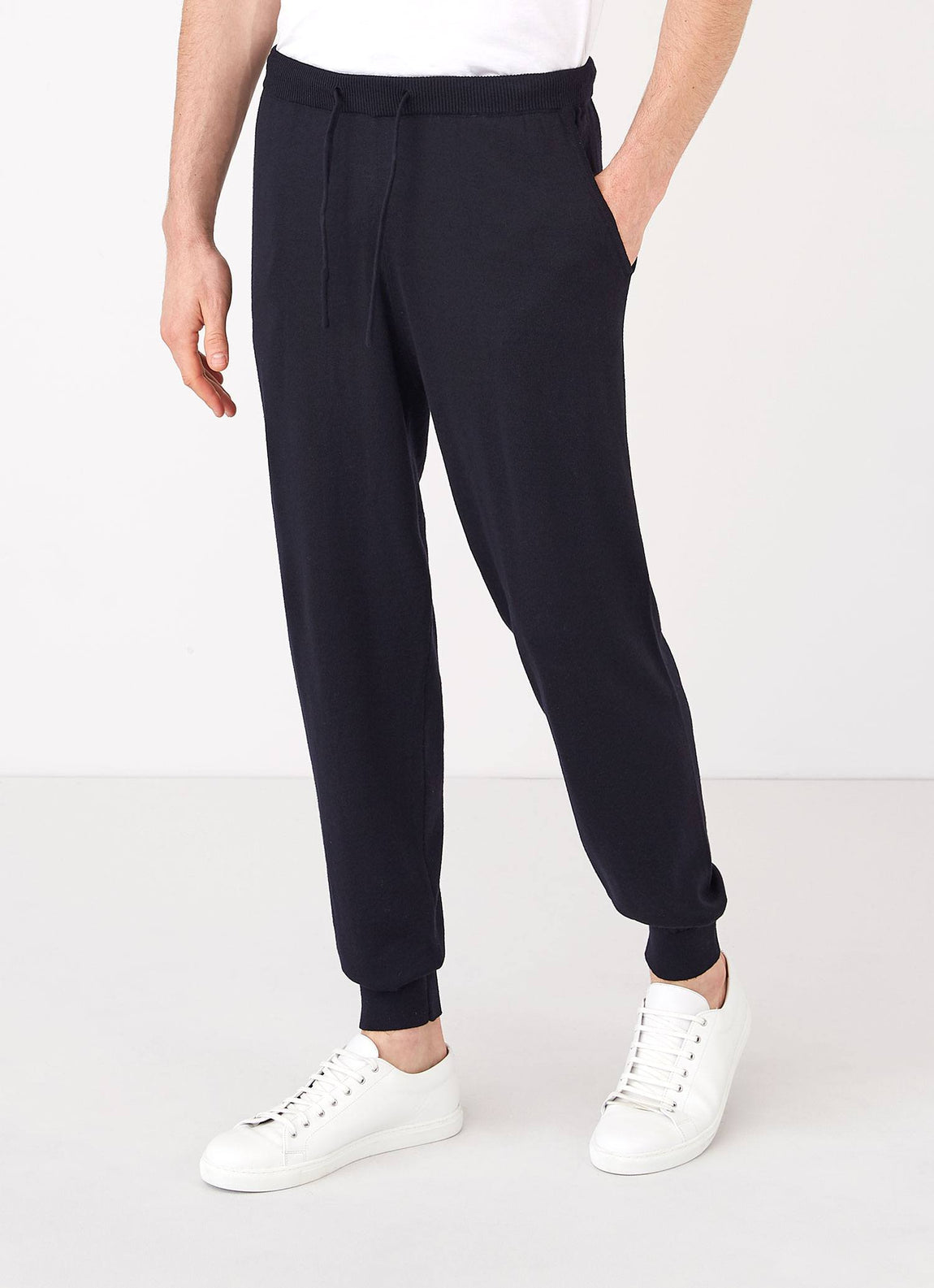 Pantalon de jogging avec poches en laine mérinos pour femme