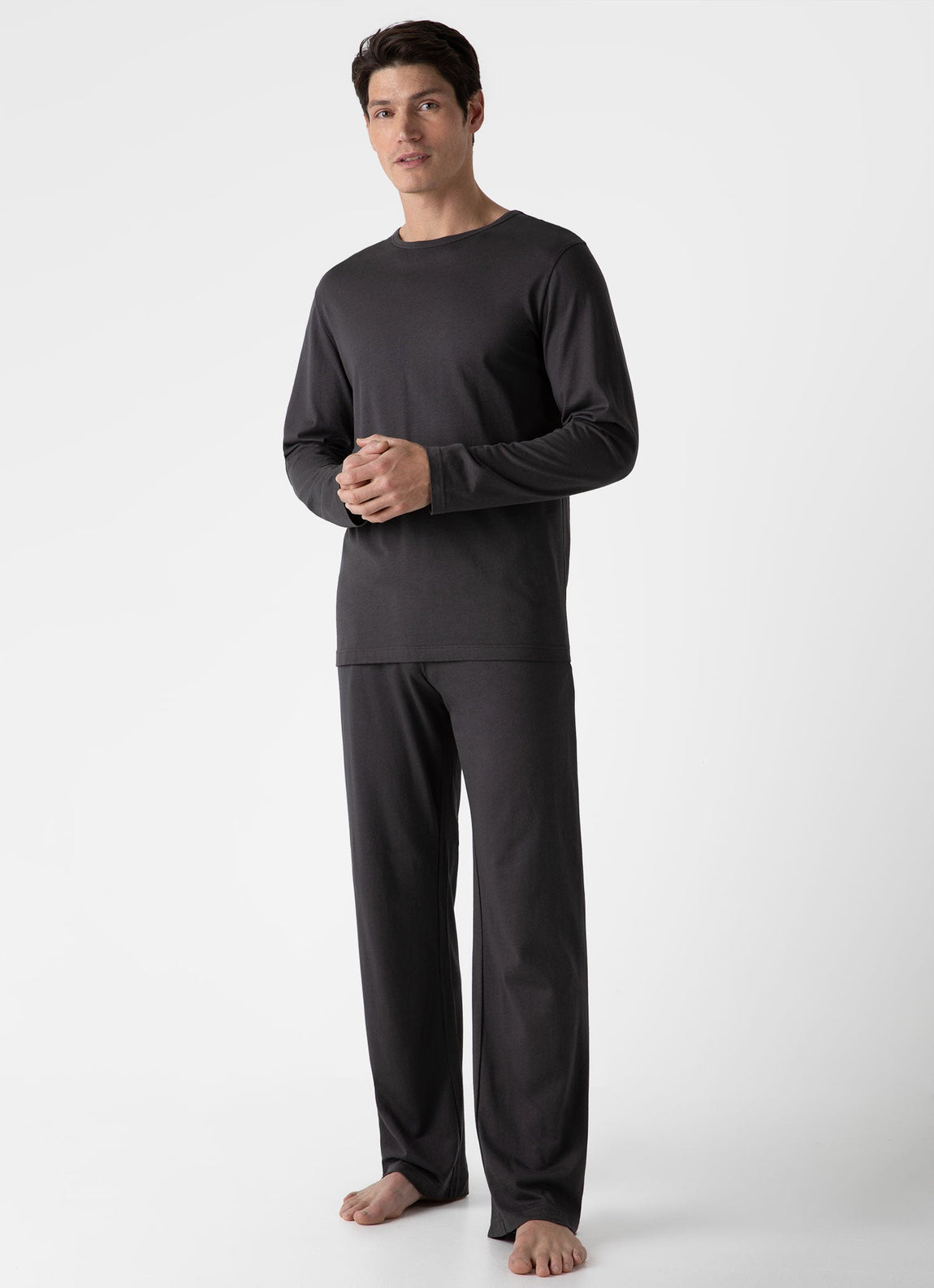 Men's Cotton Modal Lounge Pant in Charcoal